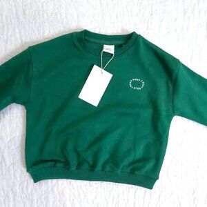 NWT Zara Green Crewneck 3 Years
